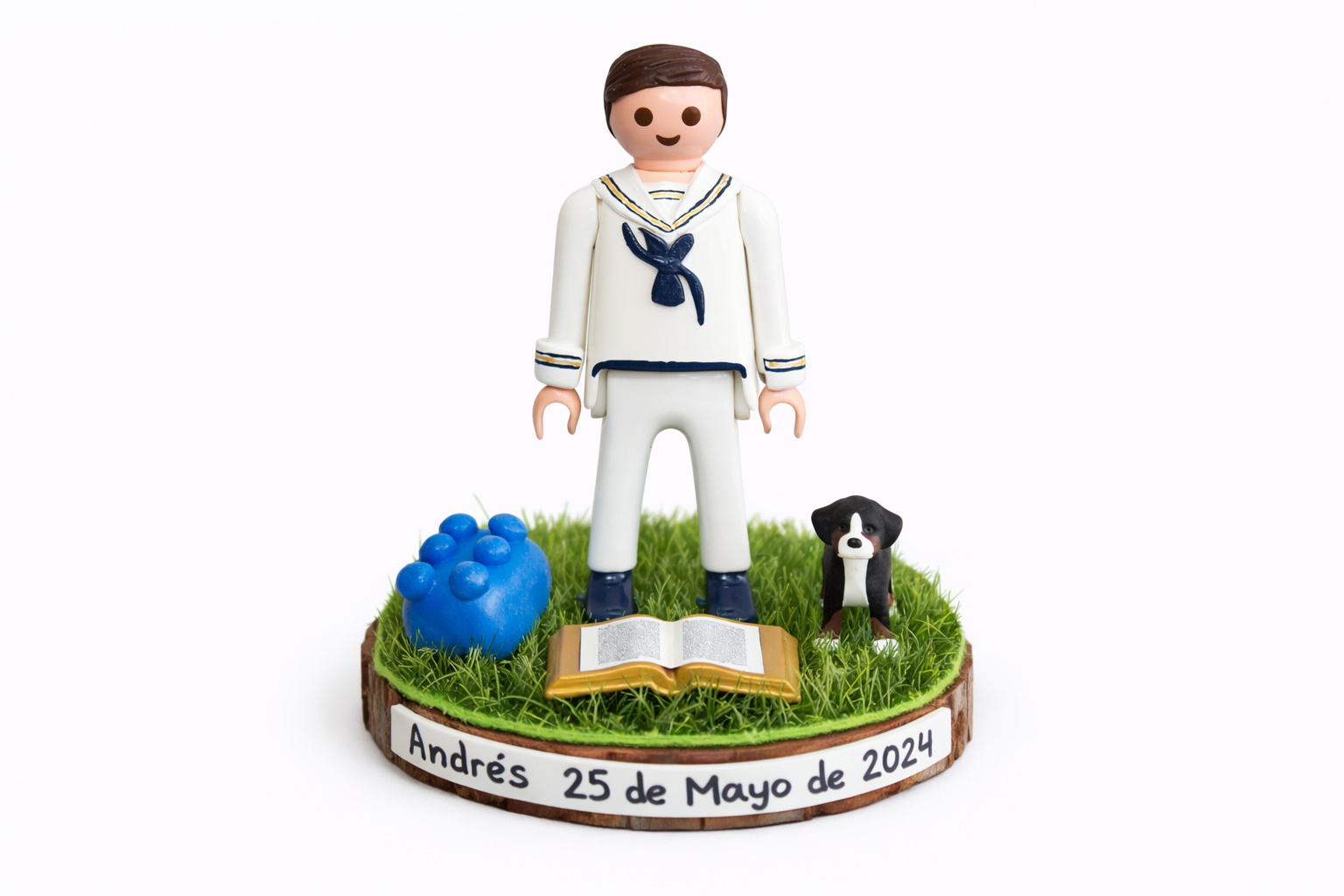 Peana niño de comunión personalizada - imagen 2