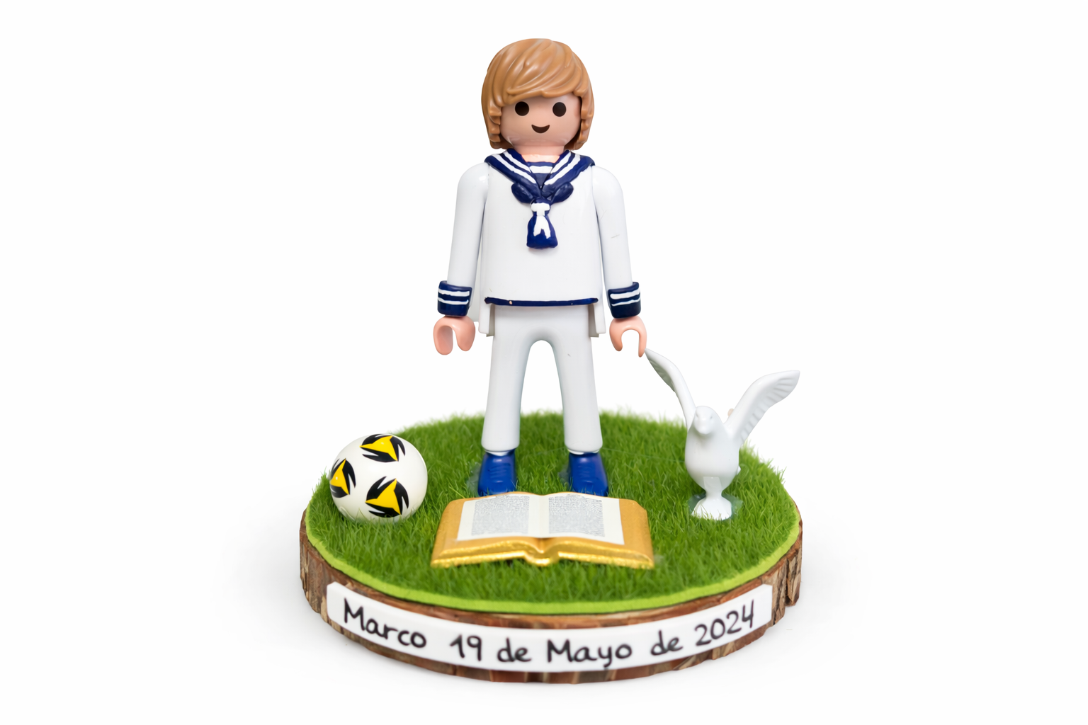 Peana niño de comunión personalizada - imagen 4