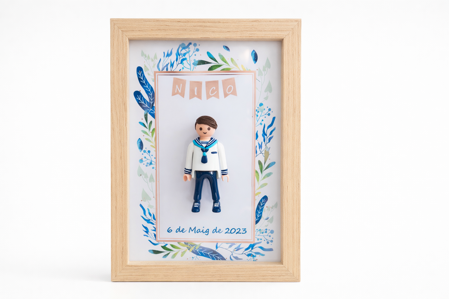 Marco de niño de comunión personalizado - imagen 2