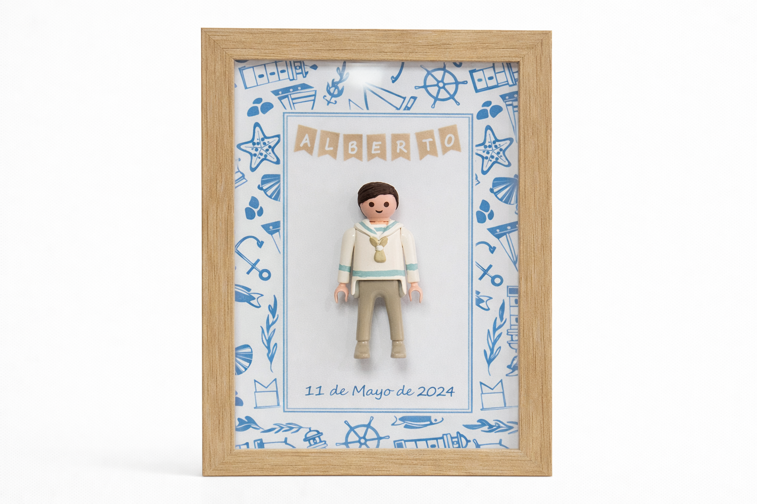 Marco de niño de comunión personalizado - imagen 8