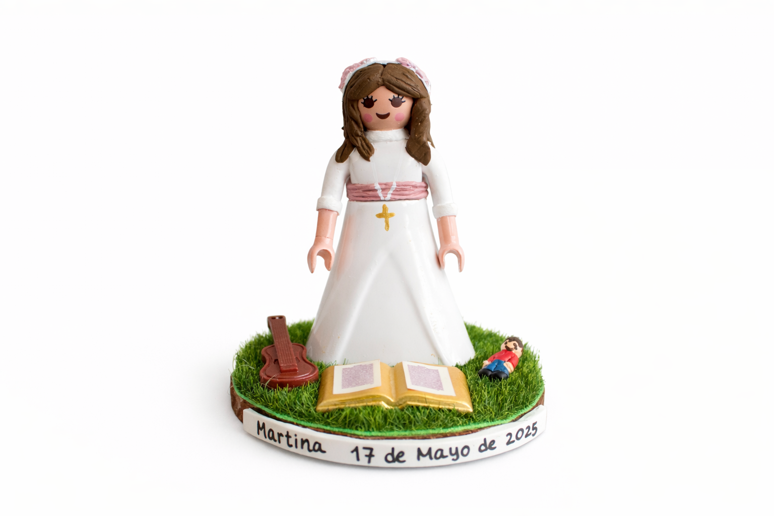 Peana niña de comunión personalizada - imagen 3