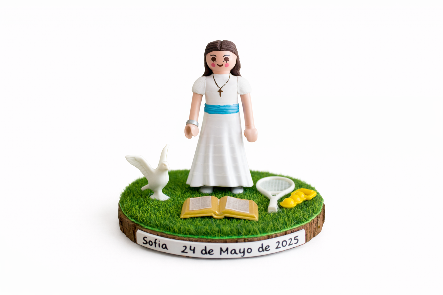 Peana niña de comunión personalizada - imagen 4