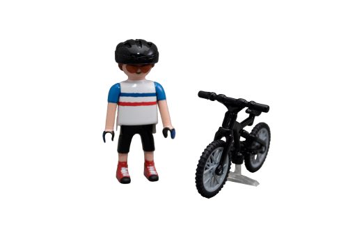 Ciclista y bicicleta