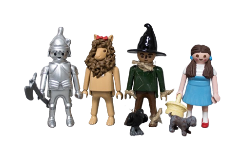 Los personajes de la pelicula Mago de Oz