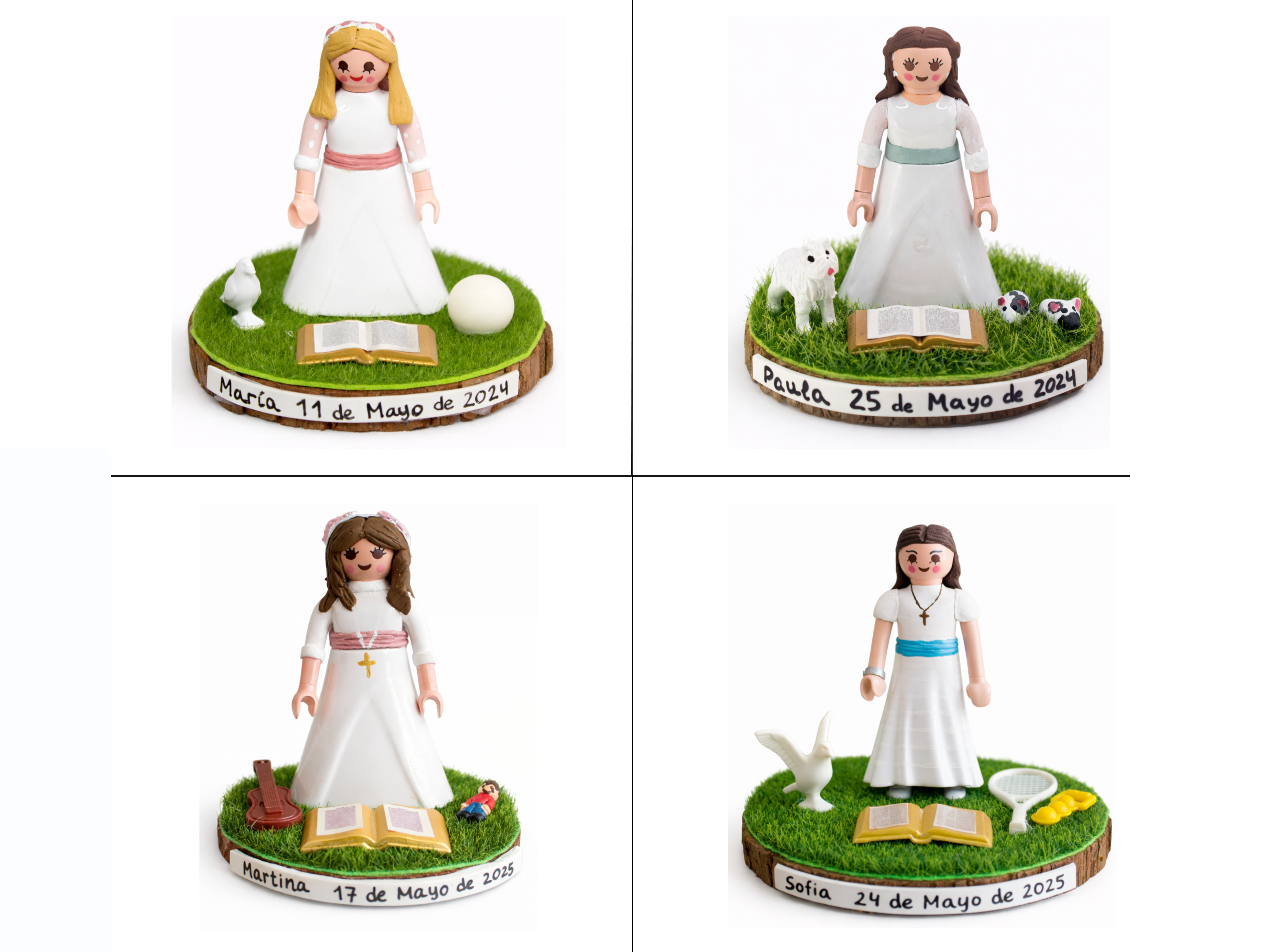 Peana niña de comunión personalizada