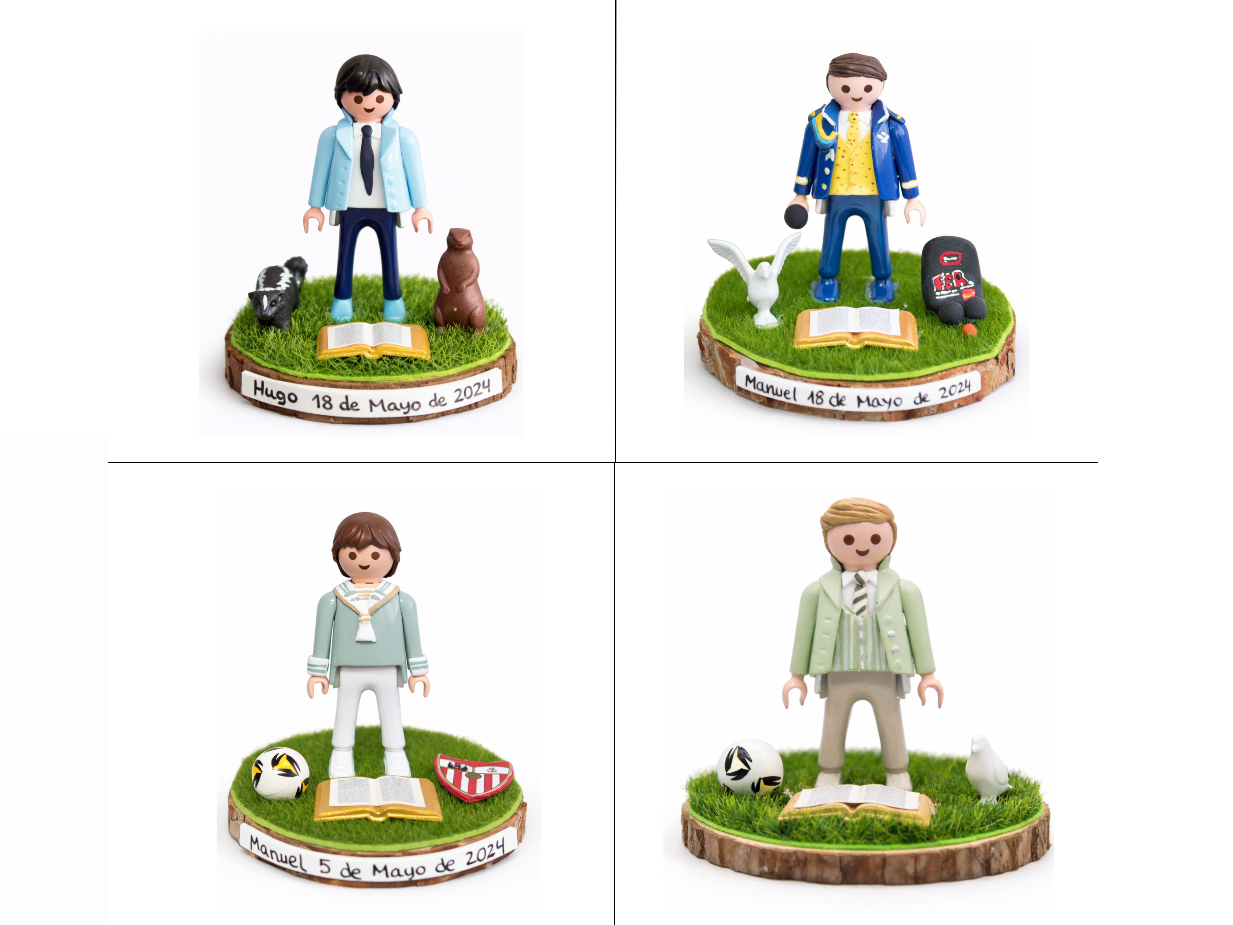 Peana niño de comunión personalizada